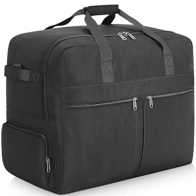 Urtala Sac de Voyage Pliable pour Homme & Femme, 120L Grand Sac de Sport étanche,Sac Voyage avec Compartiment à Chaussures, Noir
