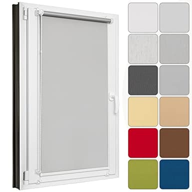Estika Store Enrouleur occultant sans Percage pour Fenetre, 13 Couleurs, sur Mesure, Klemmfix Montage, Revetement Isolant, pour Salon, Chambre et Cuisine, Thermique