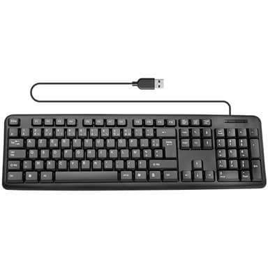 APM 100020 - Clavier Filaire USB - Clavier Ergonomique - Clavier Ordinateur 105 Touches - Avec Pavé Numérique - Clavier Azerty - Clavier PC - Noir
