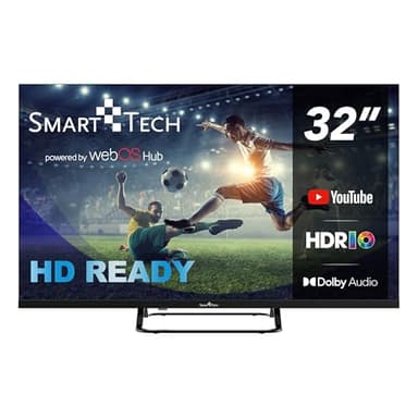 Smart Tech TV LED HD 32' (80 cm) Smart TV Web OS-32HW01V- Molotov, Netflix, Prime Video, Canal+, Disney+ 3xHDMI - 2xUSB -Dolby Audio
