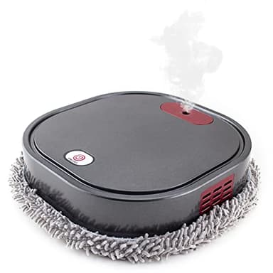 Geieold Robot de Balayage Vadrouilles éLectriques Automatiques 1500 MAh Vadrouille avec PulvéRisateur Robot Nettoyeur à Vapeur de Sol