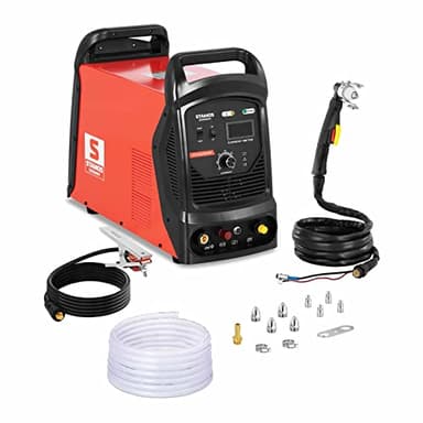 Stamos Germany Découpeur Plasma Poste Professionnel 400v Triphasé S-PLASMA 100-IGBT (30 - 100 A, Profondeur Coupe ≤ 35 mm, Arc Pilote / IGBT, Commutateur 2T/4T, 400 V)