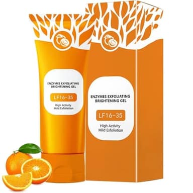 Gel Exfoliant Orange Pour Le Visage,Gel Exfoliant Orange,Gelee Eclaircissante Gommage,Gommage Visage Aux Enzymes Purifiante,Nettoyage En Profondeur,Réduire Les Points Noirs & Pores Dilatés (1PC, 50g)
