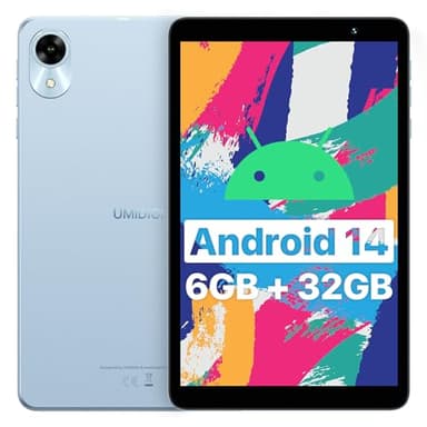 UMIDIGI G1 Tab Mini Android 14, 8 Pouces, WiFi 6/BT5.0, 7(3+4) Go+32Go/TF 1To, 1280x800 FHD, Processeur Quad-Core, Batterie 5000 mAh, Caméra Double 5 MP, Certifié GMS - Ble