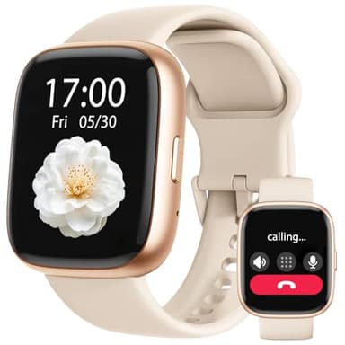 Montre Connectée Femme Homme, 1,83" Smartwatch Intégré Alexa avec Appel Bluetooth, IP68 Étanche, 100+ Sports, Fréquence Cardiaque, SpO2, Pression, Sommeil, Fitness Tracker pour Android iOS Rose