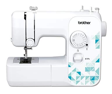 Brother X17s Machine à Coudre mécanique, Blanc/Bleu, 40 x 15 x 33 cm