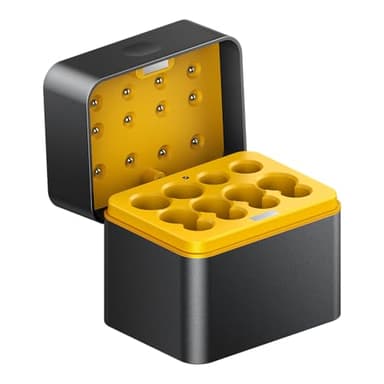 Flintronic Chargeur Piles, 12 Slots Chargeur de Batterie, 5V 3A Chargeur Piles à Charge Rapide, pour AA/AAA Rechargeable, Applicable Uniquement aux Piles AA/AAA Standard, Jusqu'à 8 Batteries en Charge