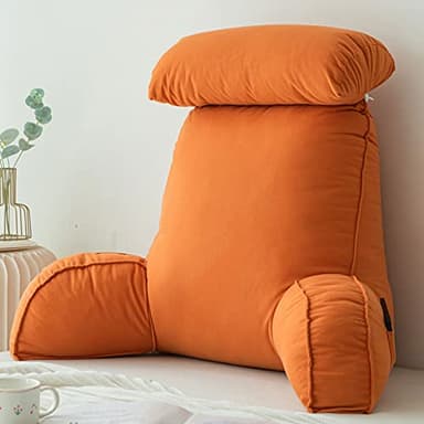 FEAW Oreiller De Lecture avec Accoudoirs,Coussin de Soutien du Dos ​Parfait,Idéal pour Une Utilisation sur Les Lits et Les canapés,pour Regarder la télévision ou Lire