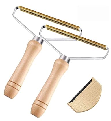 Kit de Rasoir Anti bouloche, 1 Pack Peigne en Cachemire et 2 Pack Brosse Manuel Anti Poil Combinaison pour Soins De Pull Cachemire Vêtements Outil Enlever Boulochesdes Vetements