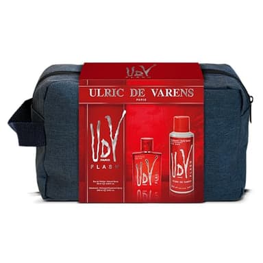 ULRIC DE VARENS - Trousse UDV Flash - Eau de Toilette Homme 60 ml + Déodorant 200 ml - Fougère Orientale Marine - Made in France