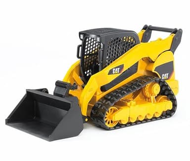 bruder 02136 - Chargeuse compacte sur chenilles Cat avec adaptateur frontal - 1:16 Véhicule de chantier, Chantier, Chargeuse, Jouet