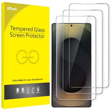 JETech Protection D'écran pour Samsung Galaxy S25 Ultra 5G, Film en Verre Trempé, Compatible Empreinte Digitale ID, HD Transparent, Lot de 3