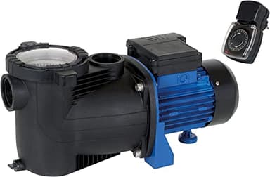 T.I.P. Pompe de Filtration Piscine – Débit 10 000 l/h – Auto-Amorçante avec Minuterie et Préfiltre – Parfaite pour Piscines et Bassins Jusqu'à 30 m³