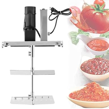 Robot électrique professionnel, batteur sur socle en acier inoxydable avec double arbre mélangeur et racloir - Vitesse réglable, agitateur pour sauces et soupes.,20L