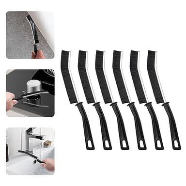 Lot de 6 Brosses de Nettoyage à Poils Durs – Brosse à Joints Carrelage, Idéal pour Salle de Bain, Cuisine, Toilettes, Évier, Douche et Sols