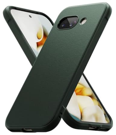 Ringke Coque Compatible avec Google Pixel 9a Case Accessoires [Onyx] Antichoc Protection Antidérapant Flexible Ultra Fine TPU Souple Bumper Durable Étui - Dark Green