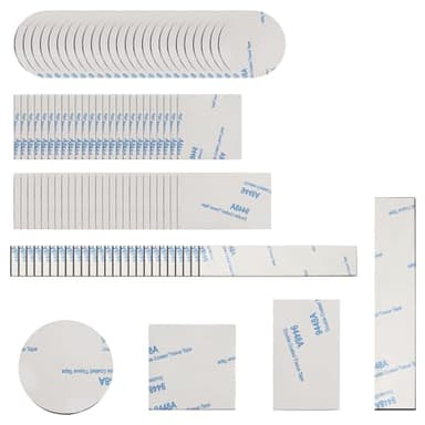 ErShiPing 100 Pcs Pastilles Adhésives Double Face Extra Fort, Ruban Adhésif Double Face Puissant, Pastilles Adhésives en Mousse Imperméables pour Maison, Bureau, Voiture, école