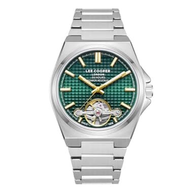 Lee Cooper Homme Analogique Automatique Montre avec Bracelet en Métal LC08229.370