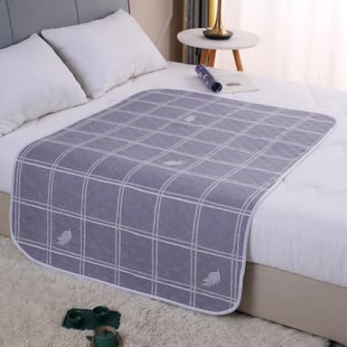 Hearda Alèses de Lit Absorbantes Lavable, Grand Alèses Réutilisable pour Incontinence, Adultes et Enfants, Protège-Matelas Imperméable, Coussins de Chaise pour Incontinence (Plumes,80x120cm)