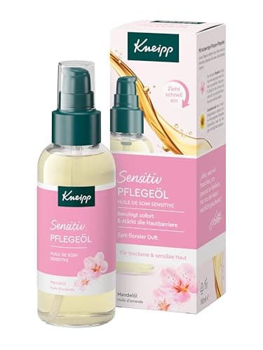 Kneipp Huile de soin Sensitiv - Pour peaux sèches et sensibles - Huile corporelle à l'huile d'amande de qualité supérieure - 100 ml