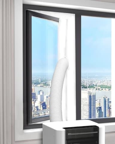 Maxesla 400CM Kit Joint de Fenêtre Climatisation Mobile, Accessoire Climatiseur Portatif Fonctionne avec Les Unités De Climatisation et Sèche-Linge, Facile à Installer, new