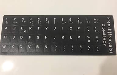 Autocollants Stickers Clavier AZERTY pour Ordinateur Portable