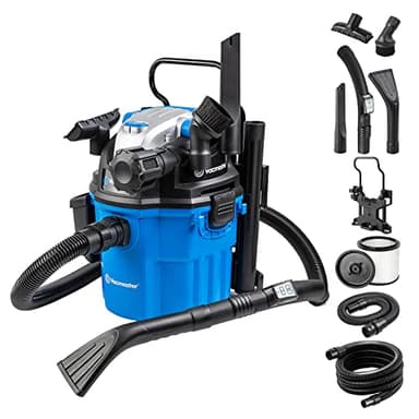 Vacmaster Aspirateur Eau et Poussière Puissant Aspirateur Chantier sans Sac pour Maison Cuisine Tapis Voiture Jardin Feuilles VWM1518R 1500W 18L