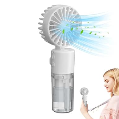 Ventilateur Personnel de Monsieur d'Eau - Refroidisseur de Brumisation Pliable Portable avec Brouillard d'Eau Pulvérisé et Lanière pour Voyage
