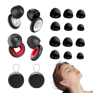 Artvive Lot de 2 paires de bouchons d'oreilles pour moto, bouchons d'oreilles Artevive anti-ronflement réutilisables pour moto et réduction du bruit