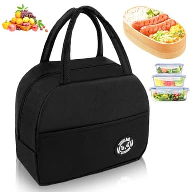 Sac Isotherme Repas，Petit Panier Repas Étanche Mini Sac à Lunch Isolé Pliable，Sac Lunch Box Étanches, Sac Glaciere Imperméable en Feuille d'Aluminium, pour Femmes Hommes École Bureau Pique-Nique