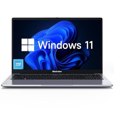 Blackview Acebook 6 15,6" FHD Ordinateur Portable, Quad-Core N150 (Meilleur Que N95), 16GB DDR4 + 512GB M.2 SSD, HDMI 4K, Charge Rapide 100W Type-C, Windows 11 Home, Bluetooth, Wi-FI 5