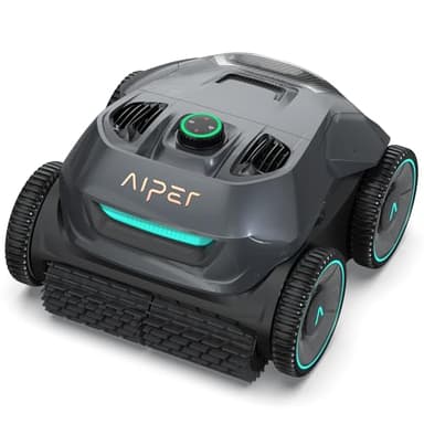 AIPER Robot Piscine Fond et Parois, Autonomie Jusqu'à 150 Minutes, Système à Quatre Moteurs, Navigation Intelligente, 3 Modes, Idéal pour Les Piscines Hors Sol ou Enterrées Jusqu'à 150 m²