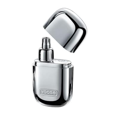 yoose Tondeuse à poils de nez pour hommes en alliage, épilation du nez sans douleur, IPX7 étanche Tondeuse à poils de nez avec super silencieux 10 000 tr/min et double lame antirouille, rechargeable
