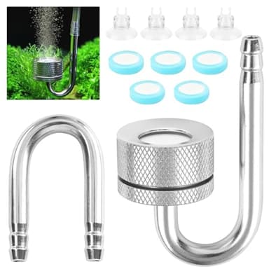 Diffuseur de CO2 pour aquarium, vaporisateur pour aquarium, diffuseur d'oxygène et de dioxyde de carbone avec ventouses et U-Pipe, diffuseur d'oxygène pour aquarium, diffuseur de CO2 pour aquarium