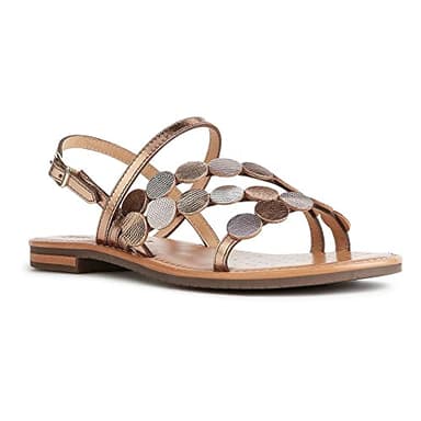 Geox Femme D Sozy S X Sandales, Bronze, 39 EU