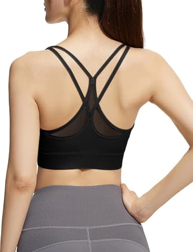 HANERDUN Brassiere Femme sans Armature Soutien Gorge Sport Maintien Extreme Brassières Maintien Fort