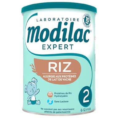 Modilac Expert Riz 2ème Âge 6-12 Mois 800 g
