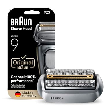 Braun 92S Tête de rechange compatible avec tous les rasoirs électriques Series 9, 9290cc, 9291cc, 9370cc, 9293s, 9385cc, 9390cc, 9330s, 9296cc