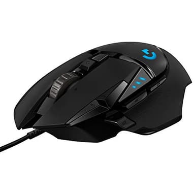 Logitech G G502 HERO Souris Gamer Filaire Haute Performance, Capteur Gaming HERO 25K, 25 600 PPP, RVB, Poids Ajustable, 11 Boutons Programmables, Mémoire Intégrée, PC/Mac - Noir