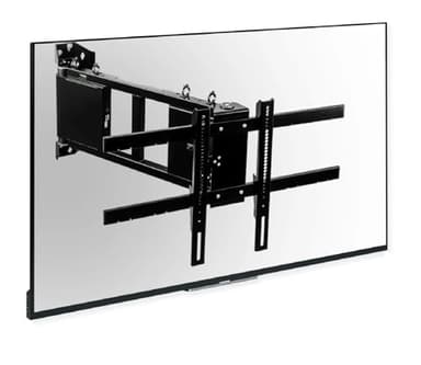 SABAJ Support TV motorisé Mural - pour écrans 40 à 75" Jusqu’à 35 kg, Ouverture 90° du Mur et pivotement latéral 130°, Compatible VESA 100×100 à 600×400, télécommande Incluse