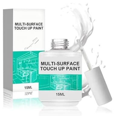 Miioto Peinture Blanche Mur, Peinture Blanche Bois, Peinture Baignoire, Séchage Rapide et Étanche, Couvrir les Graffitis sur les Murs, Réparer les Portes, Meubles, Carrelages et Autres Surfaces