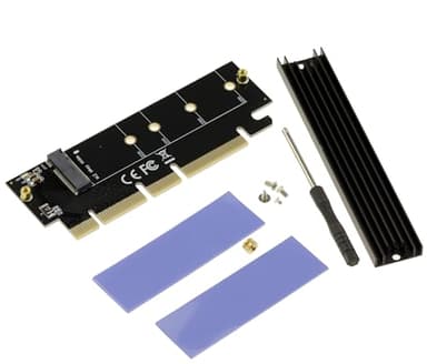 KALEA-INFORMATIQUE Carte contrôleur Adaptateur PCIe x16 pour SSD M2 NVMe Support PCIe Gen 3.0 Gen 4.0 et Gen 5.0