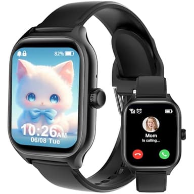 clleylise Connectée Enfant - Smart Watch Enfant Garçon Fille avec Bluetooth Téléphone/SOS/Tracker/Schlafmonitor/100+ Modes Sportifs, Montre Digitale Enfantx