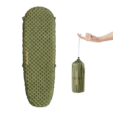 Naturehike Thermal 3,5 R Matelas de Camping Ultra léger - 4 Saisons (-6 °C) - Auto-gonflant avec Sac Gonflable - Matelas Gonflable Durable - Haute Valeur R - Haute Isolation - pour l'hiver