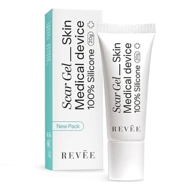 REVÉE Scar Gel Creme Cicatrice 100% Silicone, Creme Cicatrisante après Chirurgie idéal pour le Traitement des Cicatrices, Absorption Rapide, Sans Parfum