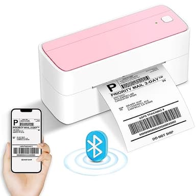 Phomemo Imprimante d'étiquettes Bluetooth, Imprimante Thermique, Imprimante d'étiquettes Label Printer, Imprimante d'étiquettes d'expédition pour Codes-Barres, Amazon, Ebay, Shopify, DHL