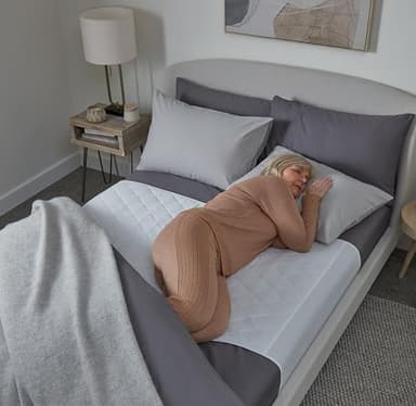 Alèse de lit imperméable à ailettes GuardedSleep | Alèse de lit Lavable de première qualité pour Adultes ou Enfants souffrant d'incontinence | Convient aux Lits Doubles et aux Grands Lits, alese