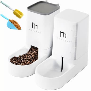 Marchul Abreuvoir et alimentateur Automatique pour Chats, Chiens, 3,8 L avec Distributeur d'eau et Distributeur Automatique pour Animaux