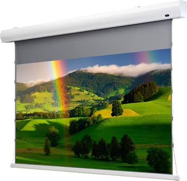 celexon HomeCinema Écran de Projection motorisé Dynamic Slate ALR à Tension 100" | 221x124cm 16:9 | Écran 8K, Full-HD avec Technologie Haut Contraste et système de Tension | Montage Mural/Plafond