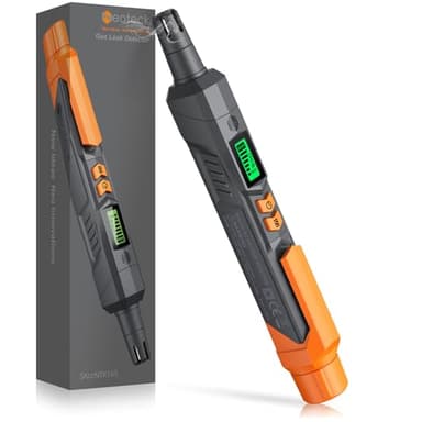 Neoteck Détecteur de Fuites de Gaz Naturel avec Alarme Sonore Visuelle Analyseur de Combustion Portable Localiser Les Fuites de Monoxyde Carbone Méthane CO2 pour Camping Car Maison - Gris